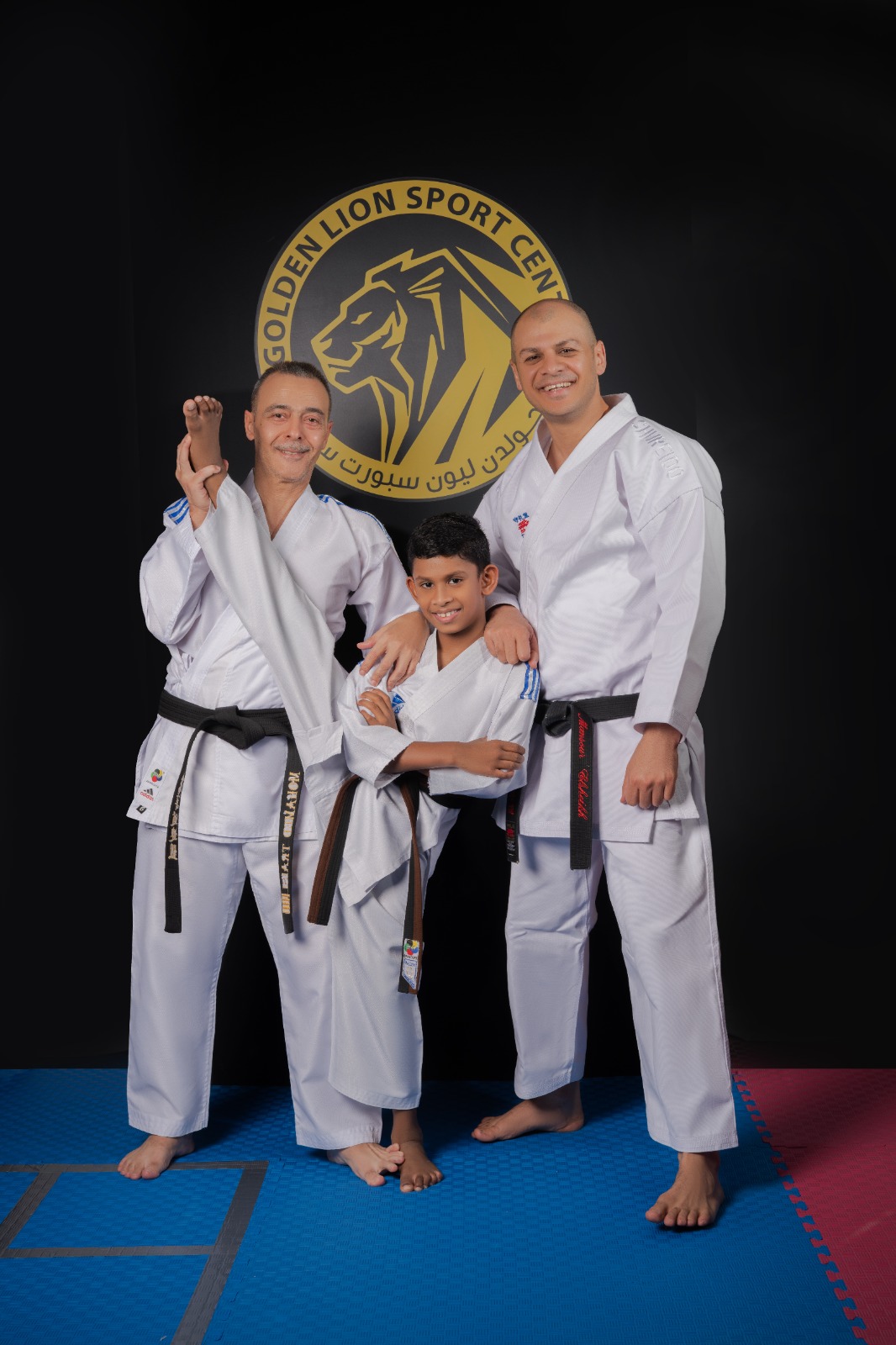 Head coach and instructor with a young student at Golden Lion Sport Center