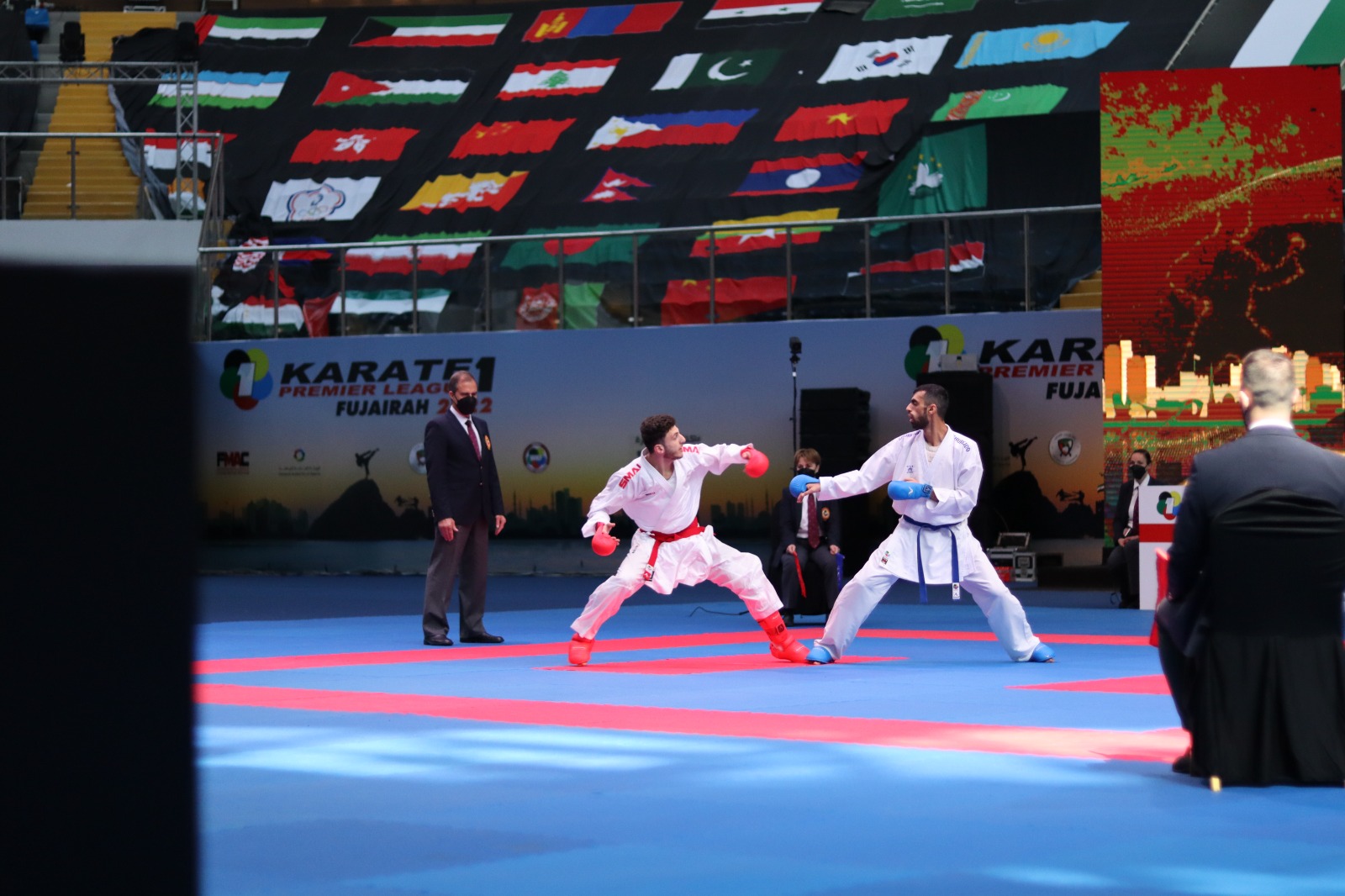 Kumite exchange at the Karate1 Premier League